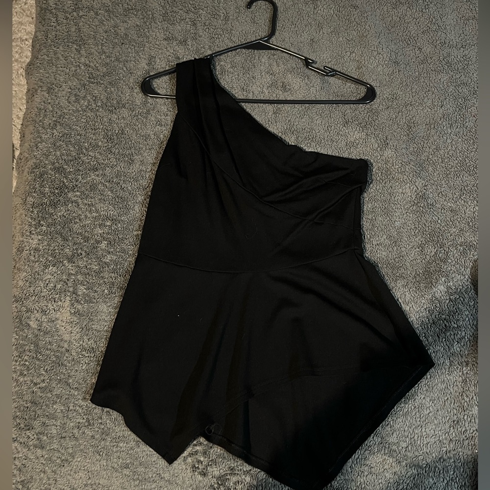BCBG one shoulder blouse